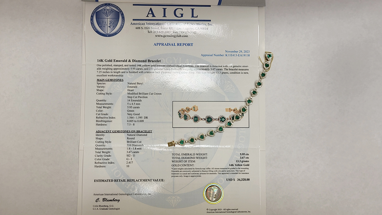6th Image of a N/A 14K GOLD EMERALD DIAMOND