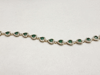 Image 2 of 7 of a N/A 14K GOLD EMERALD DIAMOND