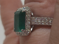 Image 6 of 8 of a N/A PLATINUM EMERALD DIAMOND