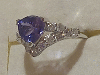 Image 3 of 8 of a N/A PLATINUM TANZANITE DIAMOND