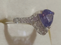Image 4 of 8 of a N/A PLATINUM TANZANITE DIAMOND