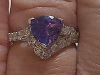 Image 5 of 8 of a N/A PLATINUM TANZANITE DIAMOND