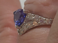 Image 6 of 8 of a N/A PLATINUM TANZANITE DIAMOND