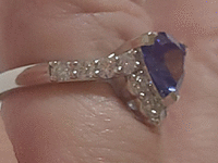 Image 7 of 8 of a N/A PLATINUM TANZANITE DIAMOND