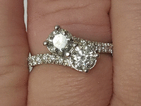 Image 4 of 7 of a N/A 14K WHITE GOLD DIAMOND