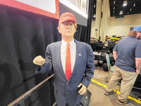 Image 2 of 2 of a N/A TRUMP WAX FIGURE