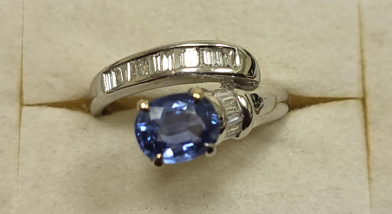 0th Image of a N/A PLATINUM SAPPHIRE AND DIAMOND