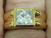 Image 5 of 9 of a N/A 18K GOLD DIAMOND SOLITAIRE
