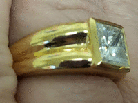 Image 6 of 9 of a N/A 18K GOLD DIAMOND SOLITAIRE