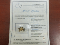 Image 8 of 8 of a N/A 14K YELLOW GOLD DIAMOND AND OPAL