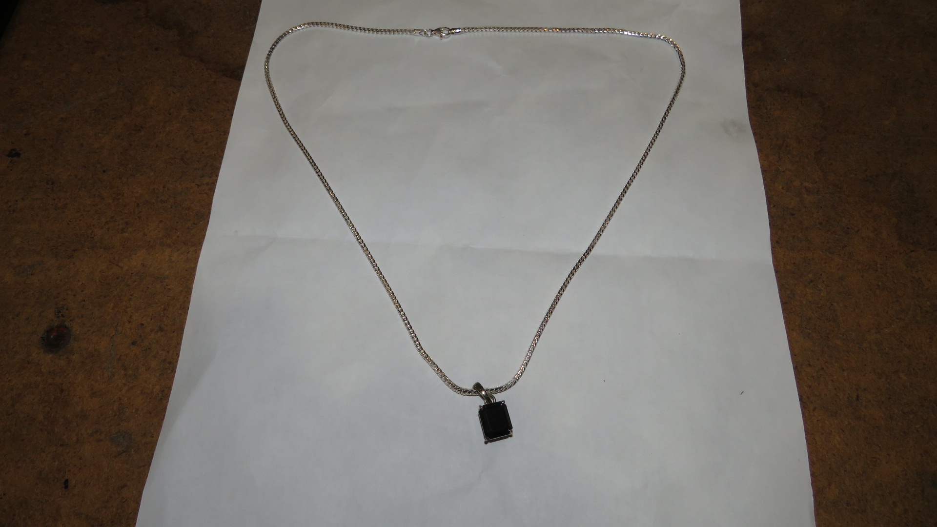 0th Image of a N/A PENDANT 6 CARAT CUSHION CUT BLK DIAMOND