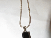 Image 3 of 3 of a N/A PENDANT 6 CARAT CUSHION CUT BLK DIAMOND