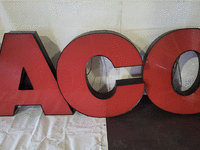 Image 3 of 3 of a N/A TEXACO CAN LETTERS