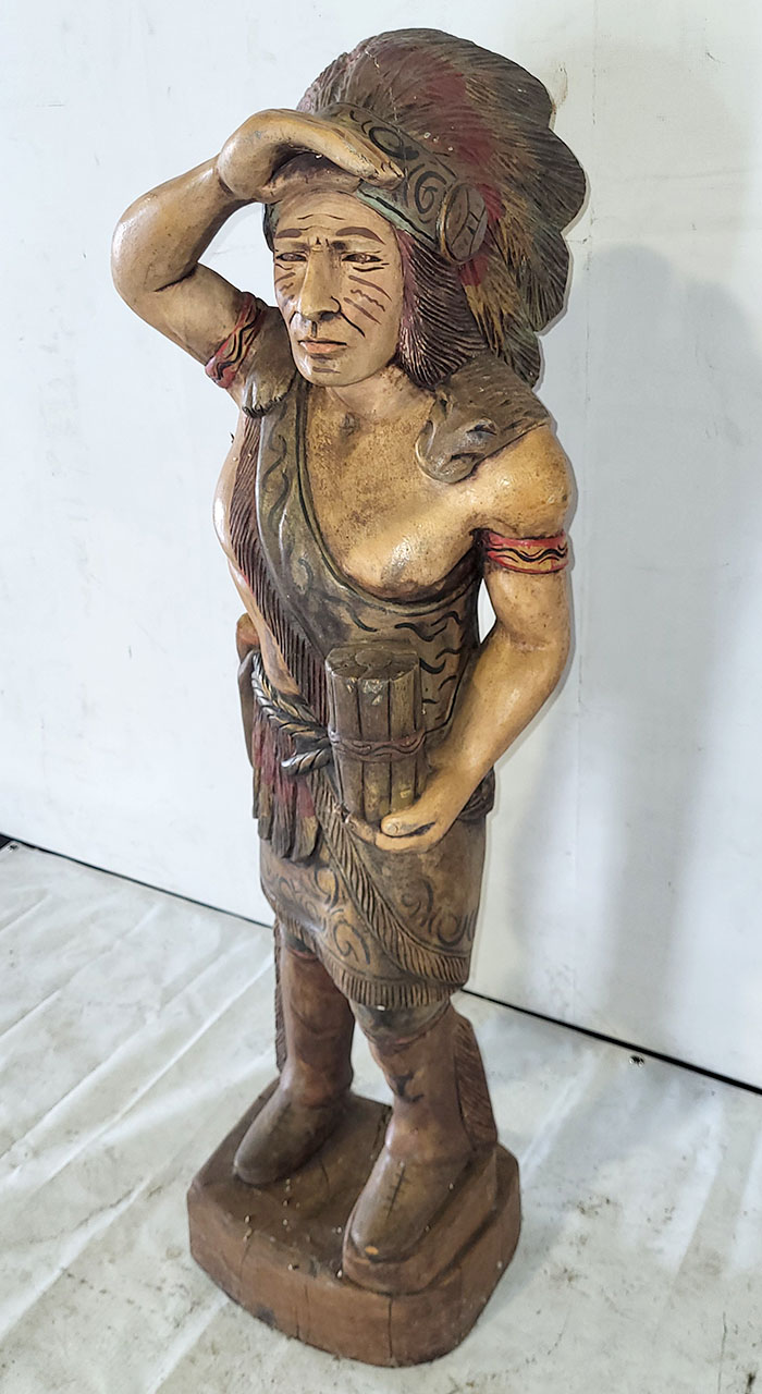 1st Image of a N/A CIGAR STORE INDIAN CARVED WOOD