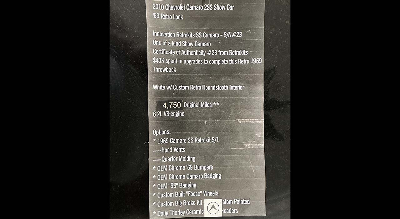 17th Image of a 2010 CHEVROLET CAMARO 2SS