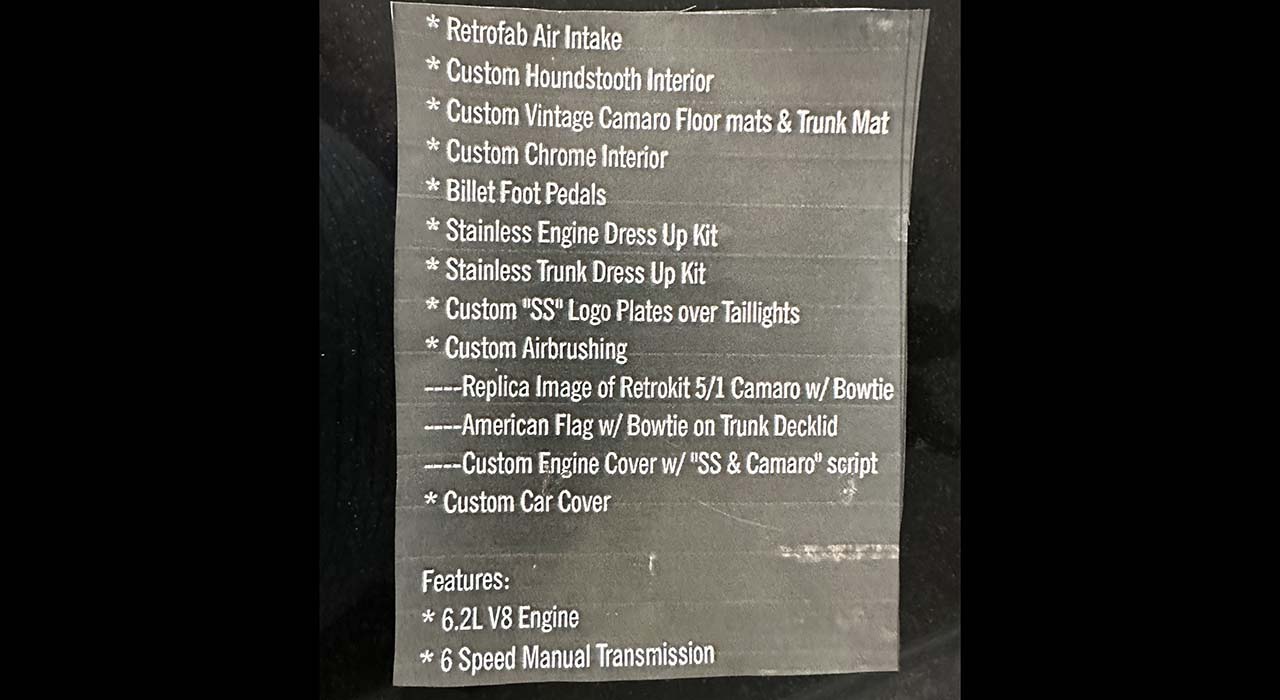 21st Image of a 2010 CHEVROLET CAMARO 2SS