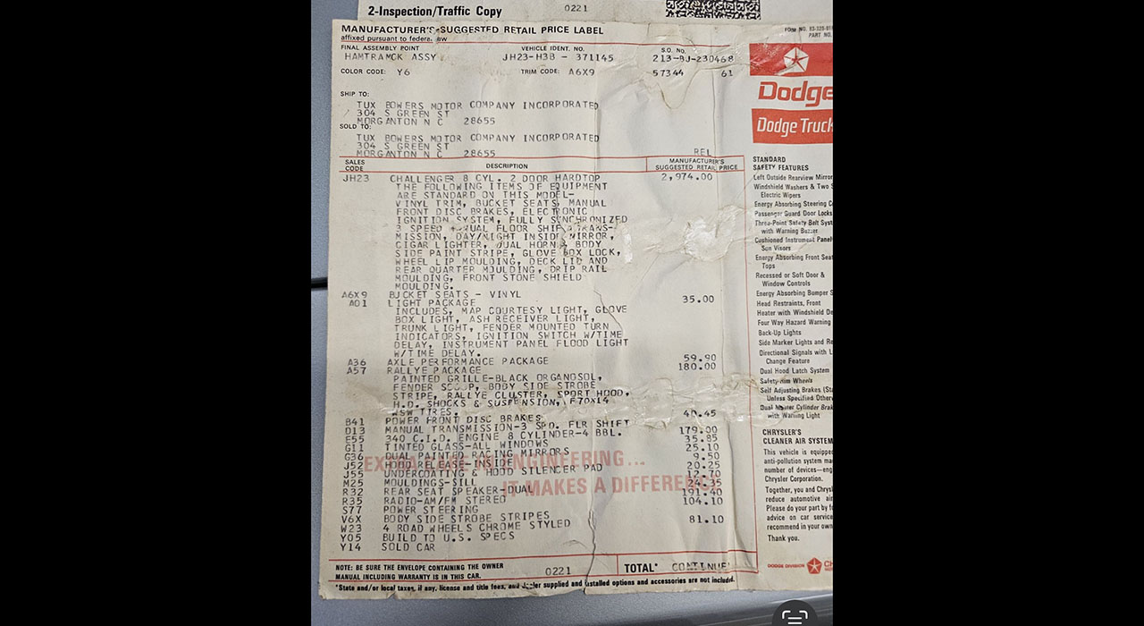 19th Image of a 1973 DODGE CHALLENGER