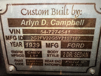 Image 16 of 21 of a 1939 FORD DELUXE