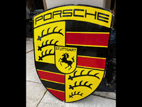 Image 2 of 3 of a N/A PORSCHE CREST PORCELAIN ENAMEL