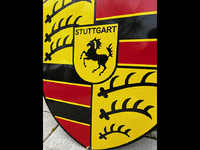 Image 3 of 3 of a N/A PORSCHE CREST PORCELAIN ENAMEL
