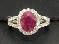 Image 2 of 8 of a N/A BURMESE RUBY DIAMOND