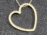 Image 3 of 4 of a N/A 14K WHITE GOLD DIAMOND PENDANT